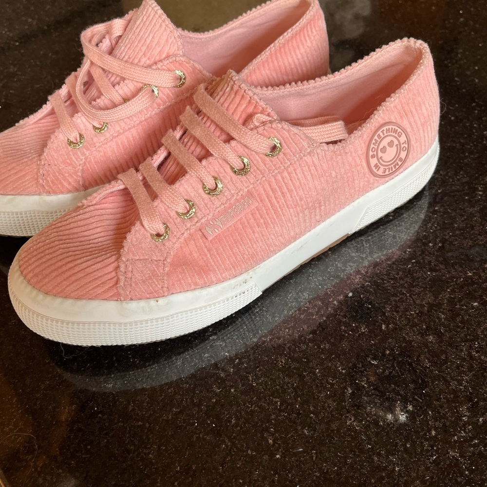 Superga x Something Navy Pink Corduroy Sneakers